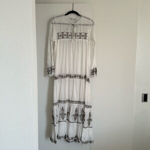 Zara Maxi Embroidered Summer Dress